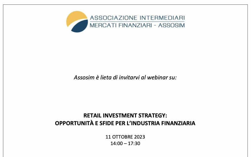 Retail Investment Strategy: opportunità e sfide per l’industria finanziaria